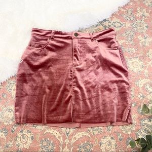 Forever 21 Crushed Velvet Mini Skirt Size M